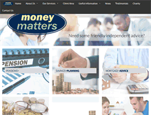 Tablet Screenshot of moneymattersdirect.co.uk